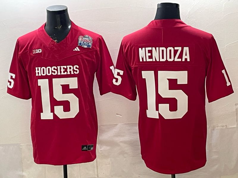 Men Ohio State Buckeyes #15 Mendoza Red 2026 NCAA Jersey 03